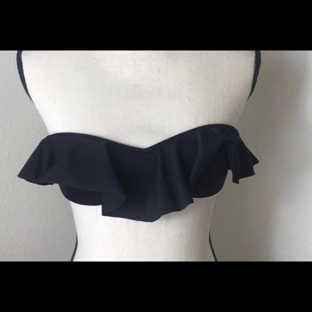 Victoria’s Secret black bandeau swim top